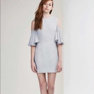 Believer Cold Shoulder Dress Pale Gray